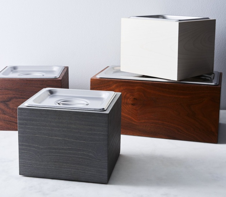 Cliff Spencer for Alasaw Noaway Countertop Wood Compost Bin