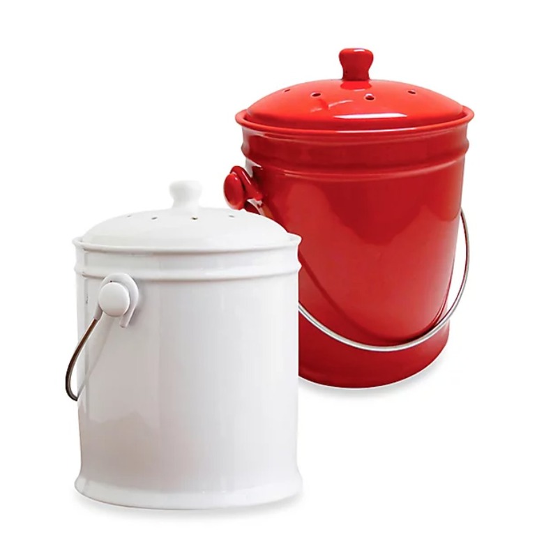 Natural Home 1-Gallon Ceramic Compost Bin