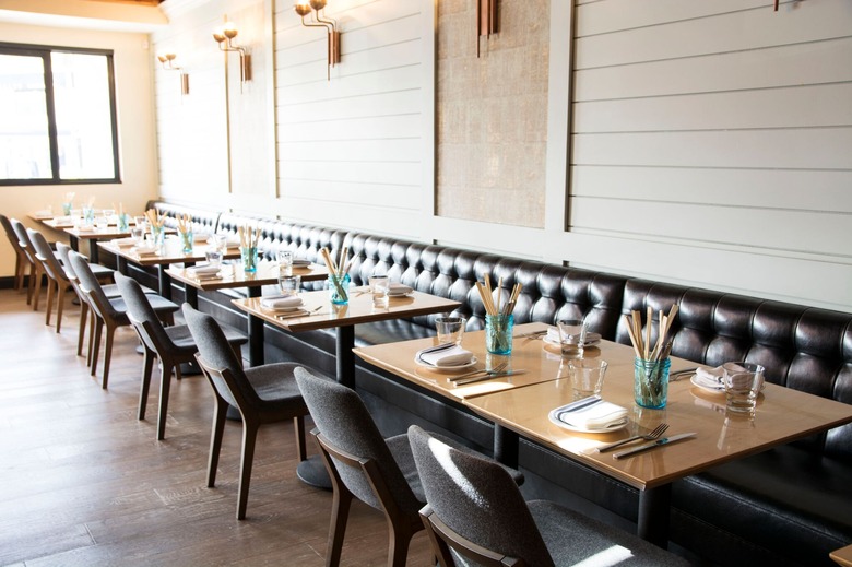 Suburbia banquette dining area.