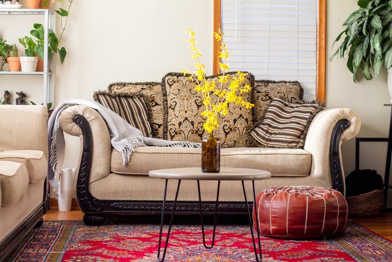 Summar Saad's living room with Persian rug