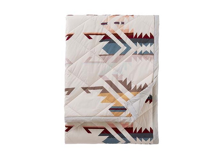 Pendleton White Sands Reversible Roll-Up Throw Blanket