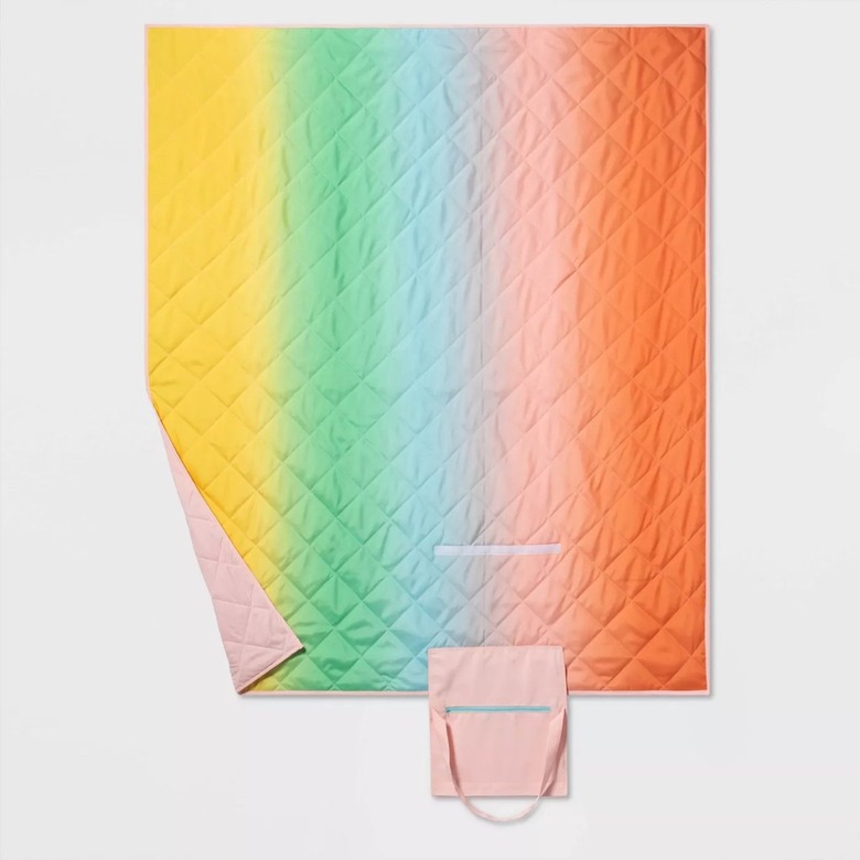 Rainbow picnic blanket