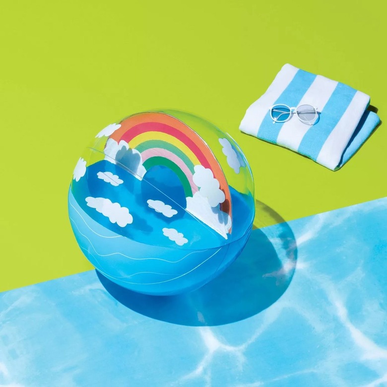 Rainbow beach ball