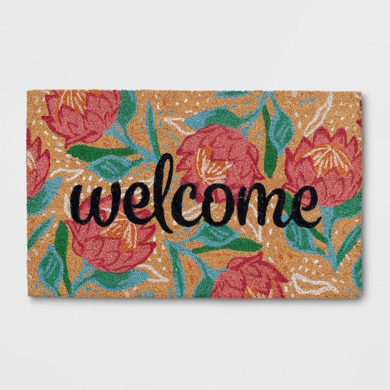 Opalhouse 'Welcome' Flower Doormat