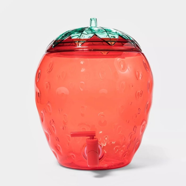 Sun Squad Strawberry Beverage Dispenser Red