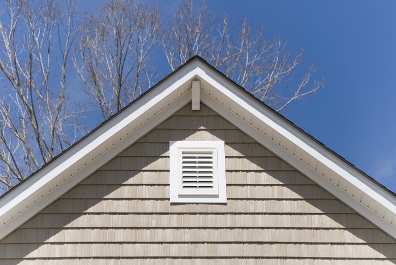 Siding on exterior of house