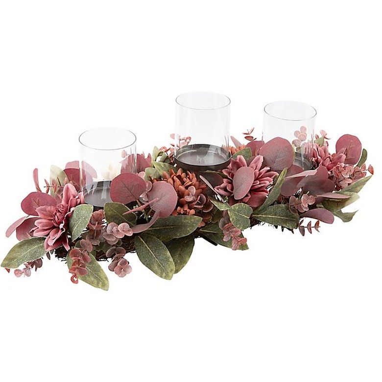 Bee & Willow Home Holiday Centerpiece with Glass Shades