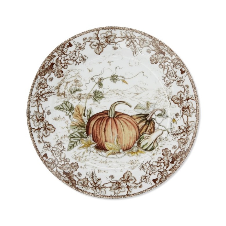 Williams Sonoma Plymouth Pumpkin Dinner Plates