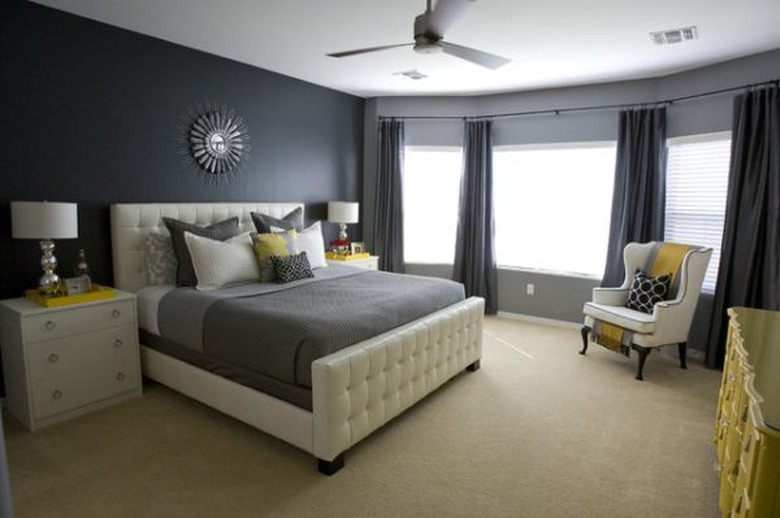 gray bedroom