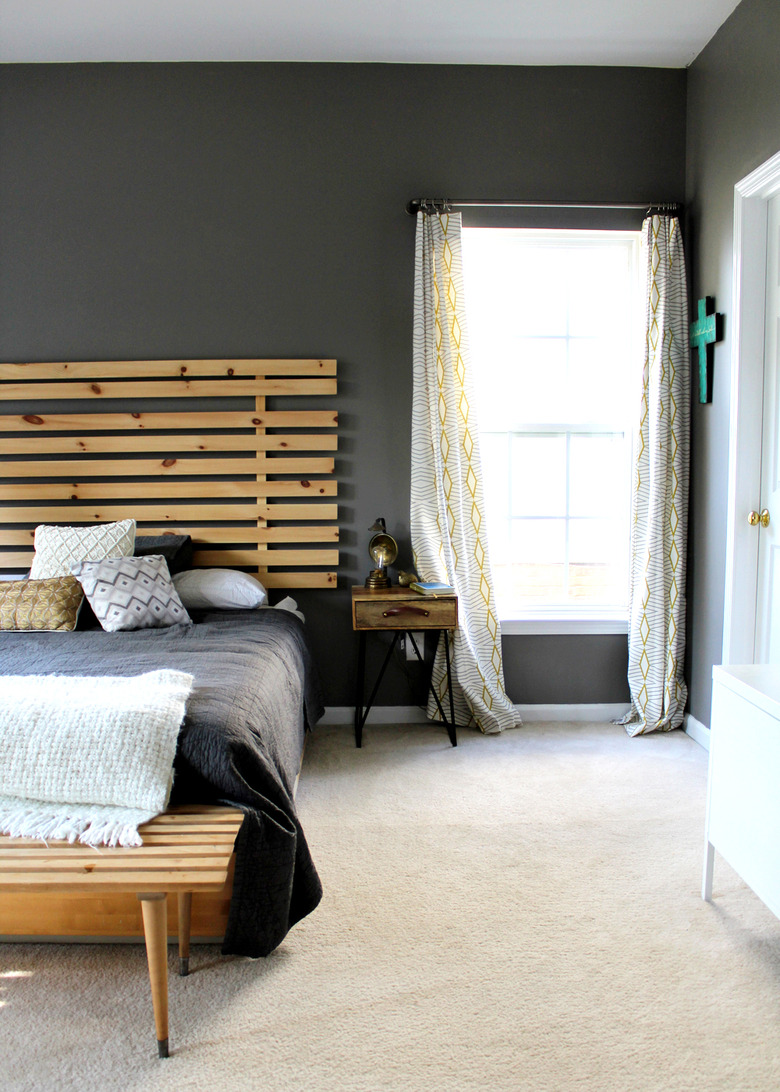gray bedroom