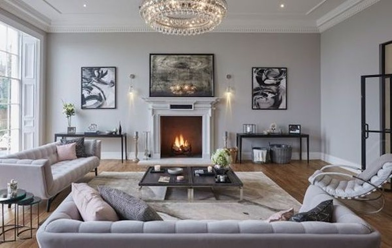 gray living room