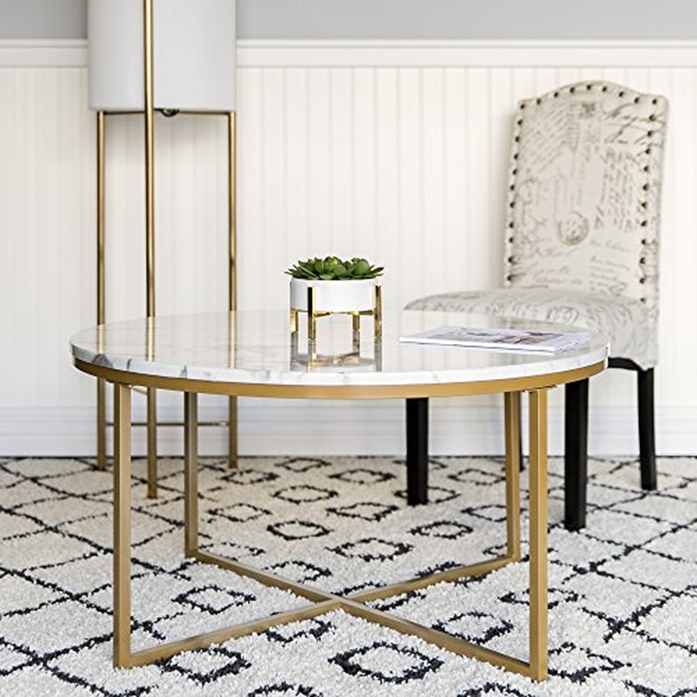 Best Choice Products Modern Round Coffee Table