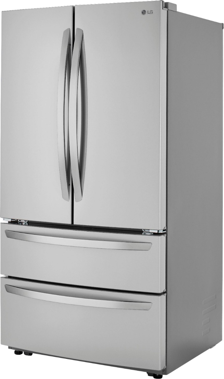 LG 4-Door French Door Refrigerator with Internal Water Dispenser in PrintProof Stainless Steel