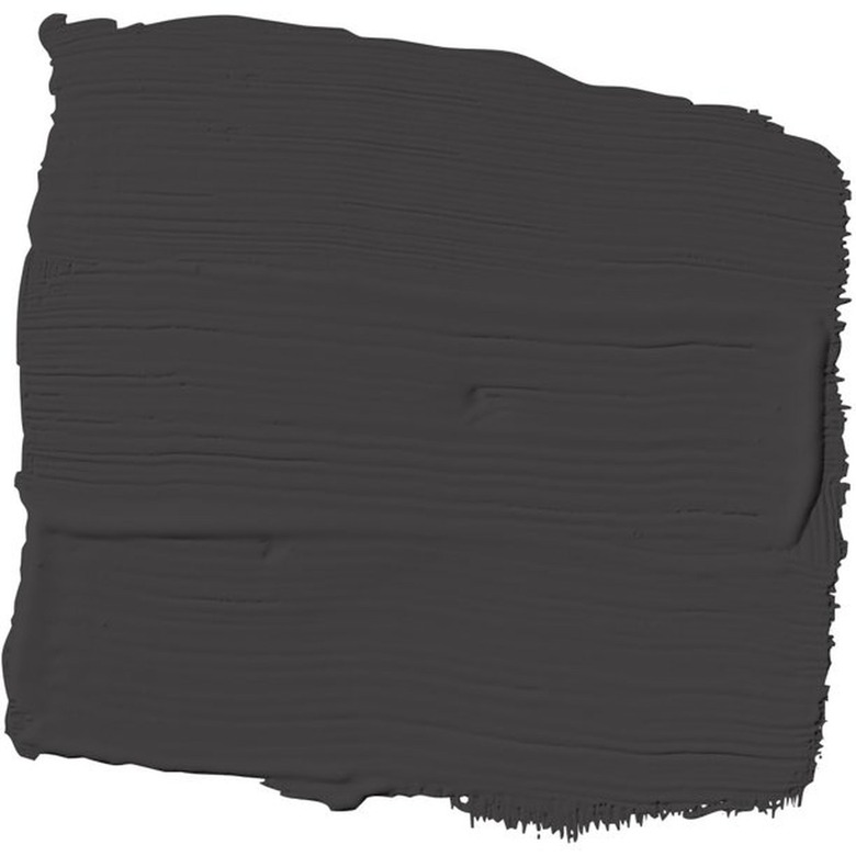 black paint swatch