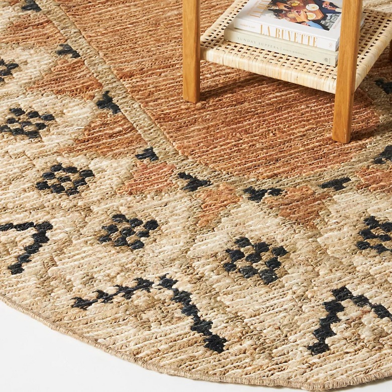 Anthropologie Handwoven Palma Jute Rug