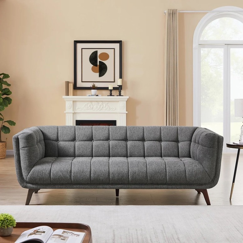 Wayfair gray sofa online