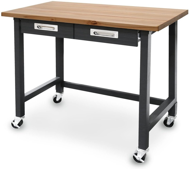Seville Classics UltraGraphite Wood Top Workbench