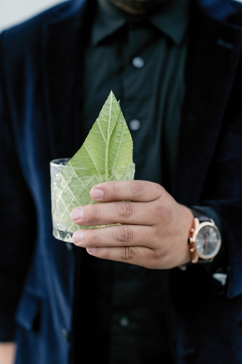 Celebrating with a signature cocktail