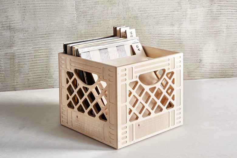 WAAM Industries Classic Wooden Milk Crate