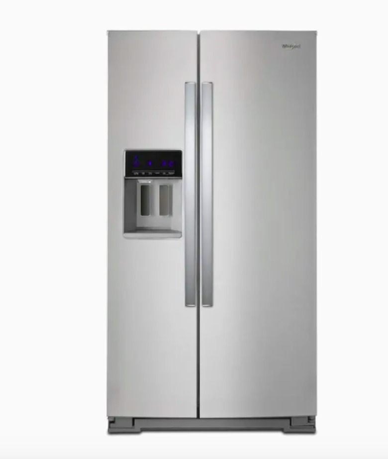 Whirlpool 28.4 Cubic Feet Side-By-Side Refrigerator with Exterior Ice and Water Dispenser and In-Door-Ice Storage