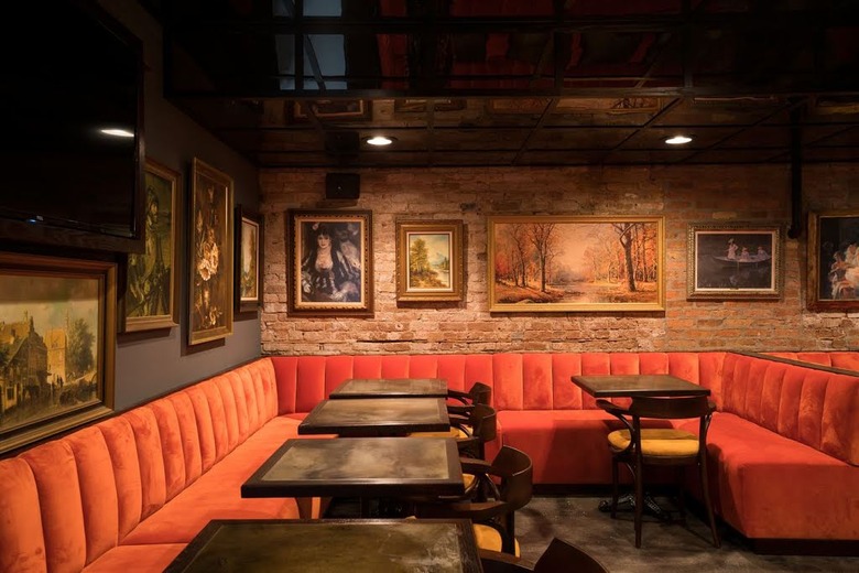 Downstairs basement dining area