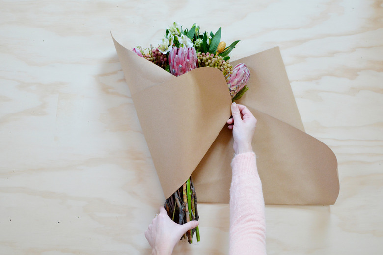 How to Wrap a Store-Bought Flower Bouquet