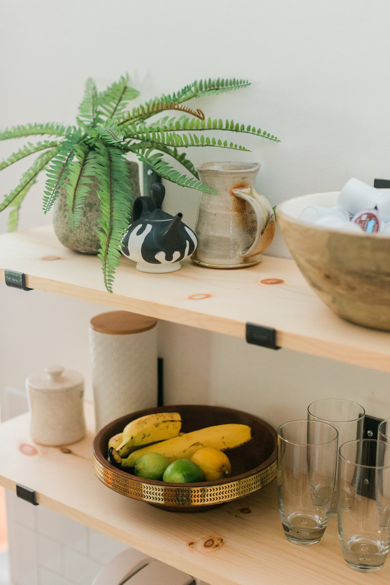 Mix functional with decorative items to get this look.