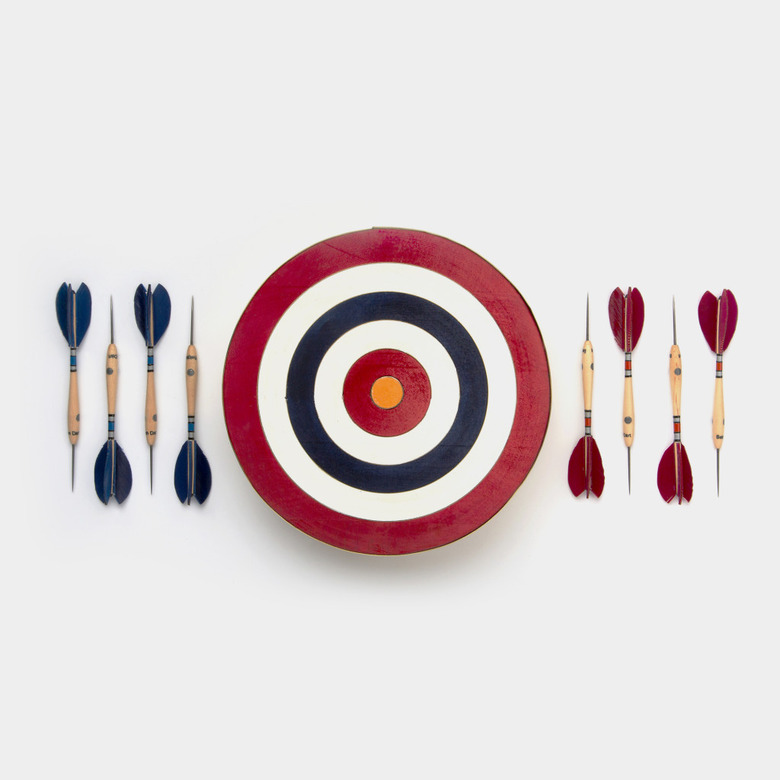 The dart set against a white background