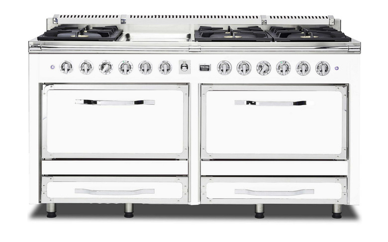 White Kitchen Appliances: Viking Tuscany Range