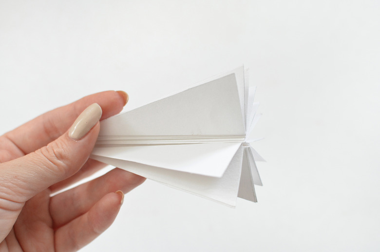 DIY Folded Paper Tree Ornaments