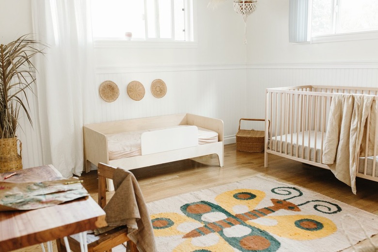 Children's nursery with wainscoting