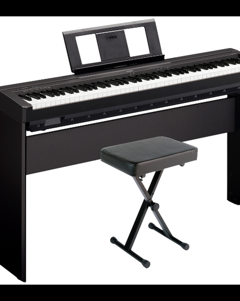 Yamaha P-45LXB Digital Piano with Stand and Bench Black