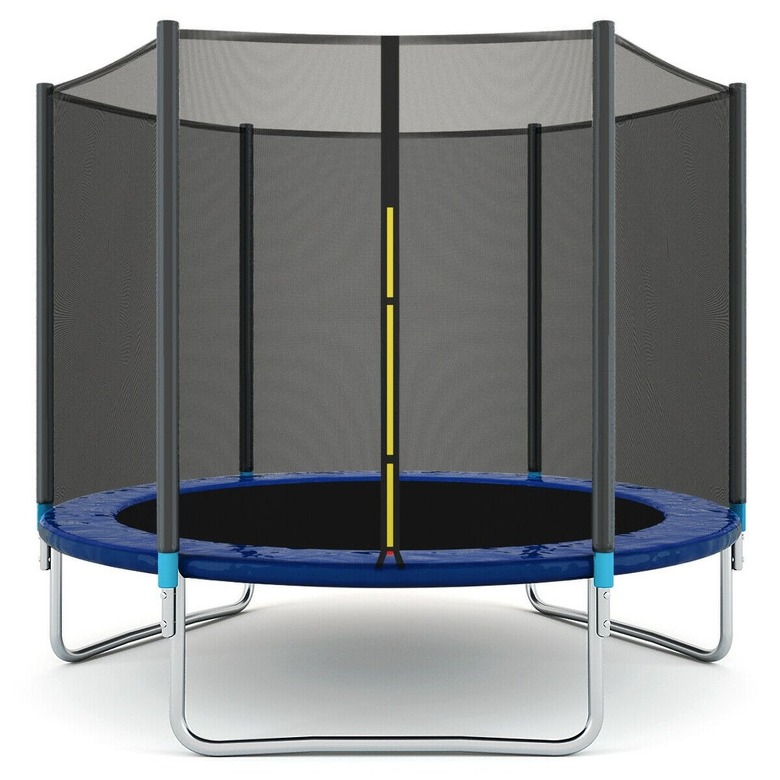 Gymax 8 FT Trampoline Combo Bounce Jump Safety Enclosure
