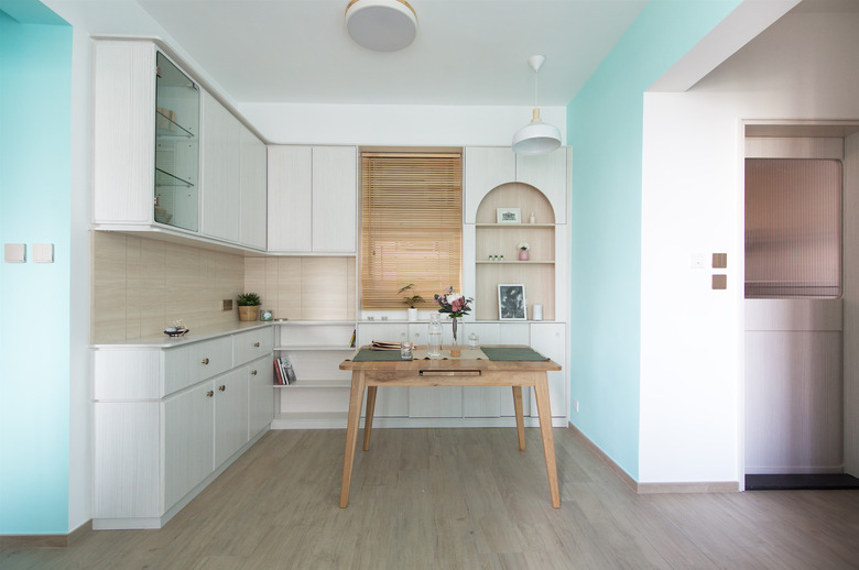 Combined dining and living area