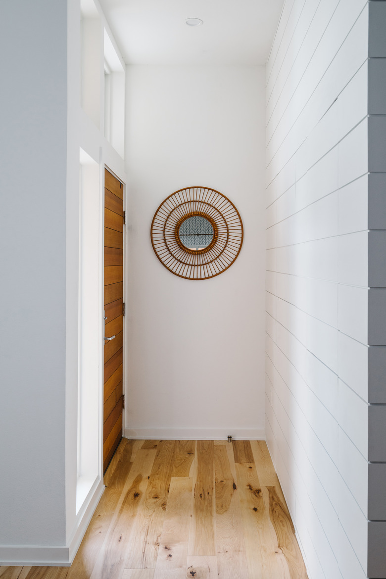 modern farmhouse hallway