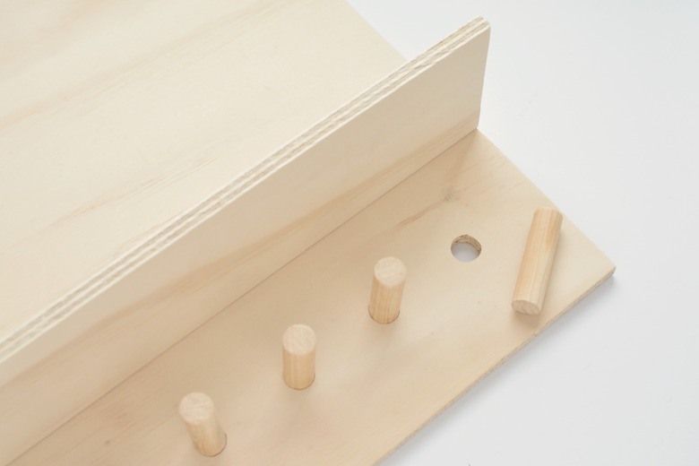 DIY Plywood Entryway Organizer