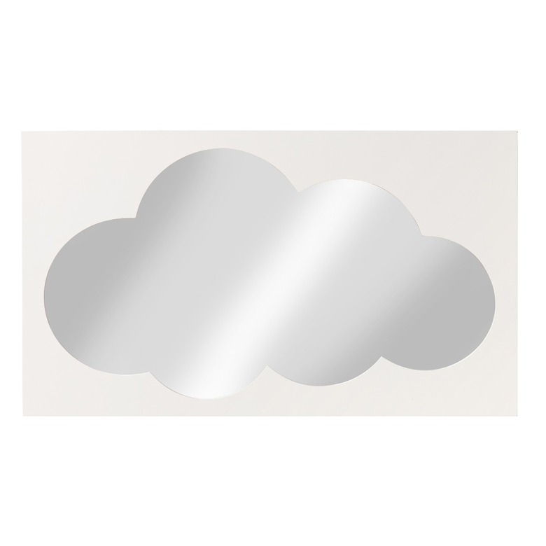 Borderless cloud-shaped mirror