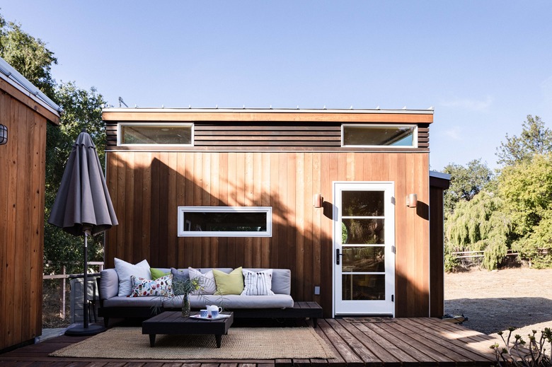 Sol Haus Design tiny home outdoor patio area