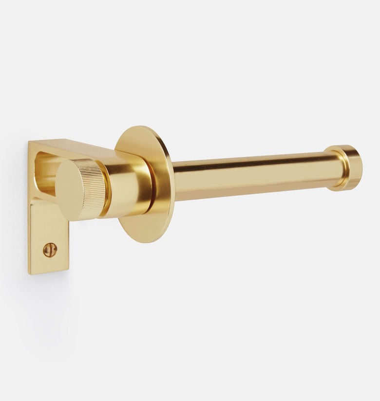 brass simple toilet paper holder