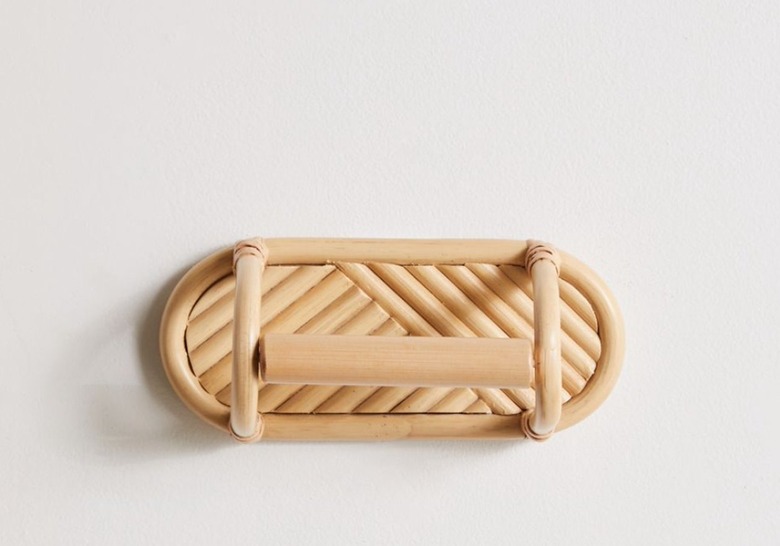 rattan toilet paper holder