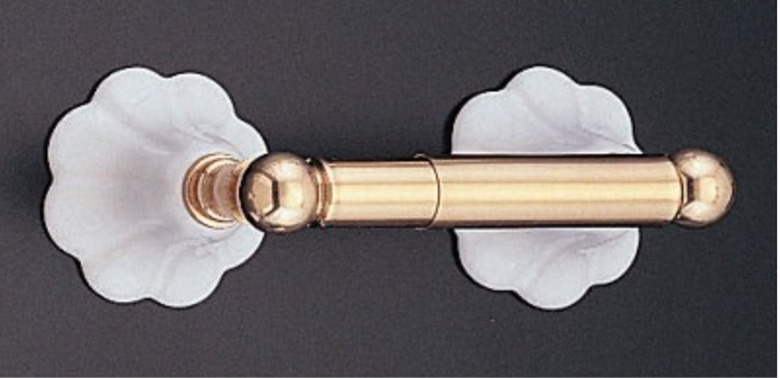 porcelain and brass TP holder