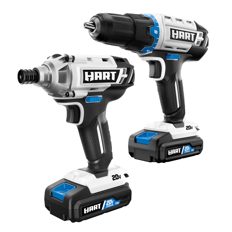 HART 20-Volt Cordless Drill and Impact Combo Kit