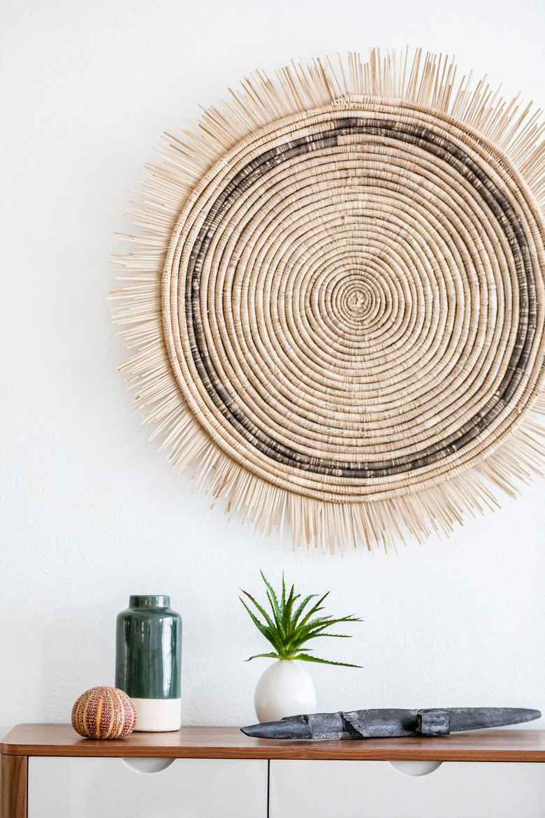 Large natural fiber basket.