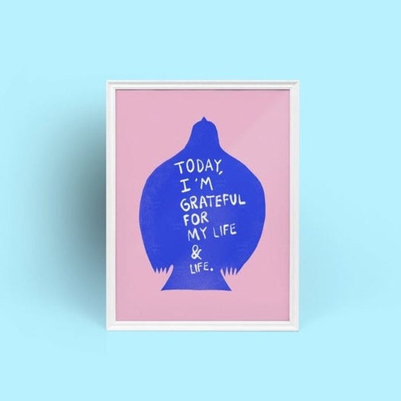 dormouse art studio gratitude art print