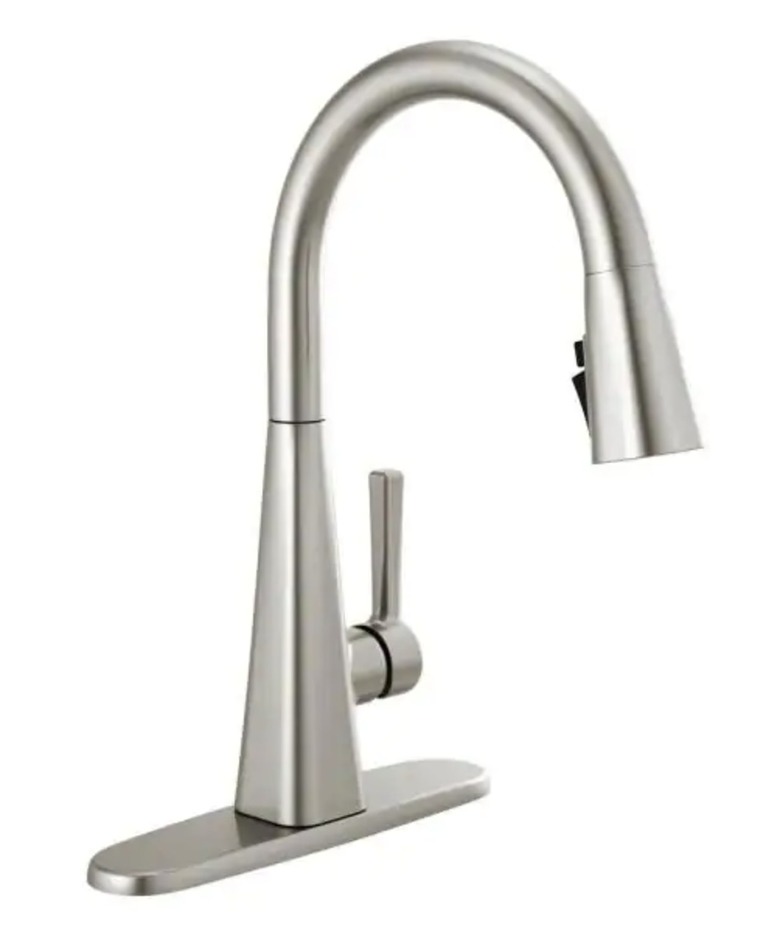 Lenta Touch Single-Handle Pull-Down Kitchen Faucet with ShieldSpray in Stainless