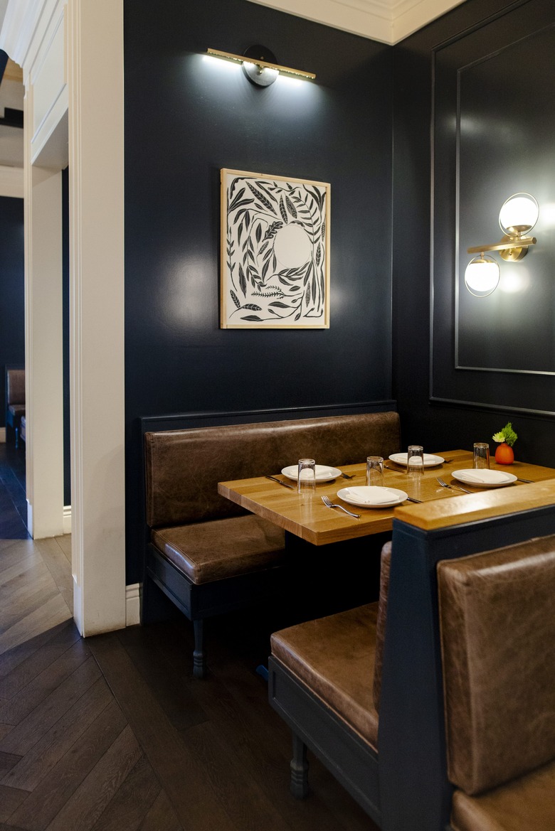 Booth seating at Canon