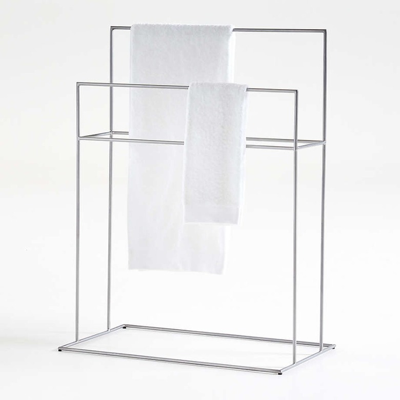 Aqueduct Nickel Standing towel rack