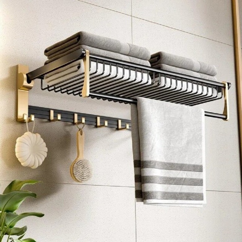 Everly Quinn wall mounte towel rack