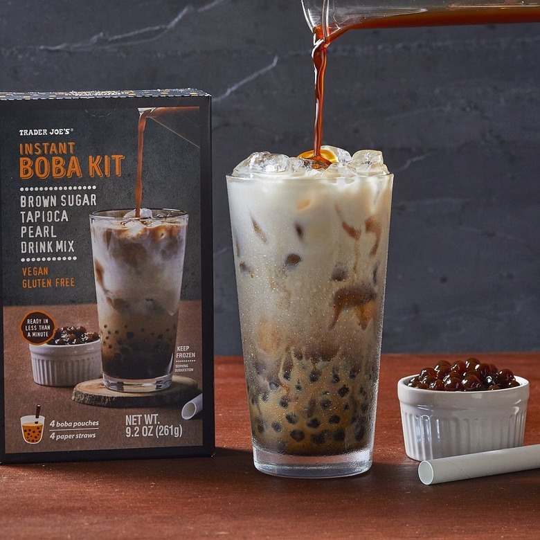 Trader Joe's Instant Boba Kit showing the box