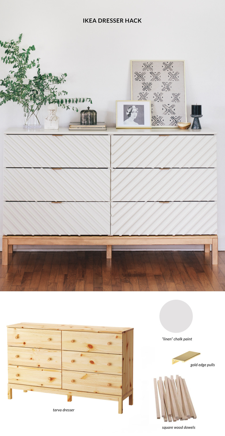 IKEA Tarva dresser hack